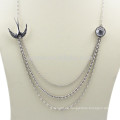 Kundenspezifische Schmucksache-Metall-Silber-überzogene Halskette
